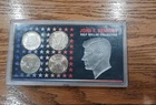 John F Kennedy Half Dollar Collection 4 Coin Set 1964 - 2000 Encased Collectible