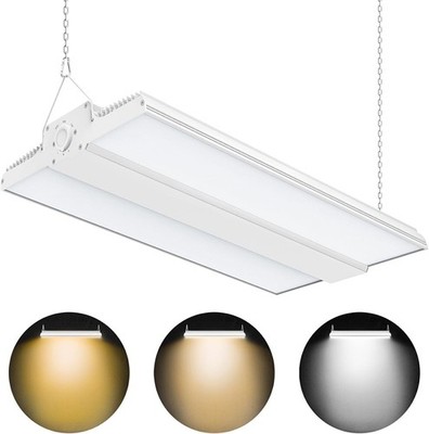 LED Linear High Bay Shop Light 400W Adjustable Warehouse Factory Light 3K/4K/5K