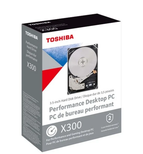 Toshiba X300 10TB Internal 7.2K RPM SATA 6GB/s 3.5'' (HDWR11AXZSTA) Gaming HDD
