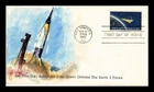 DR JIM STAMPS US COVER PROJECT MERCURY JOHN GLENN SPACE FDC HAND PAINTED
