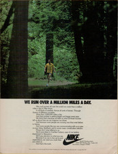 1978 NIKE We Run Over A Millions Miles A Day ...
