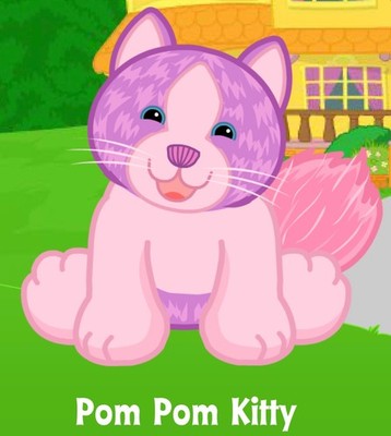 Webkinz Classic Pom Pom Kitty - hm444 - Virtual Adoption Code Only