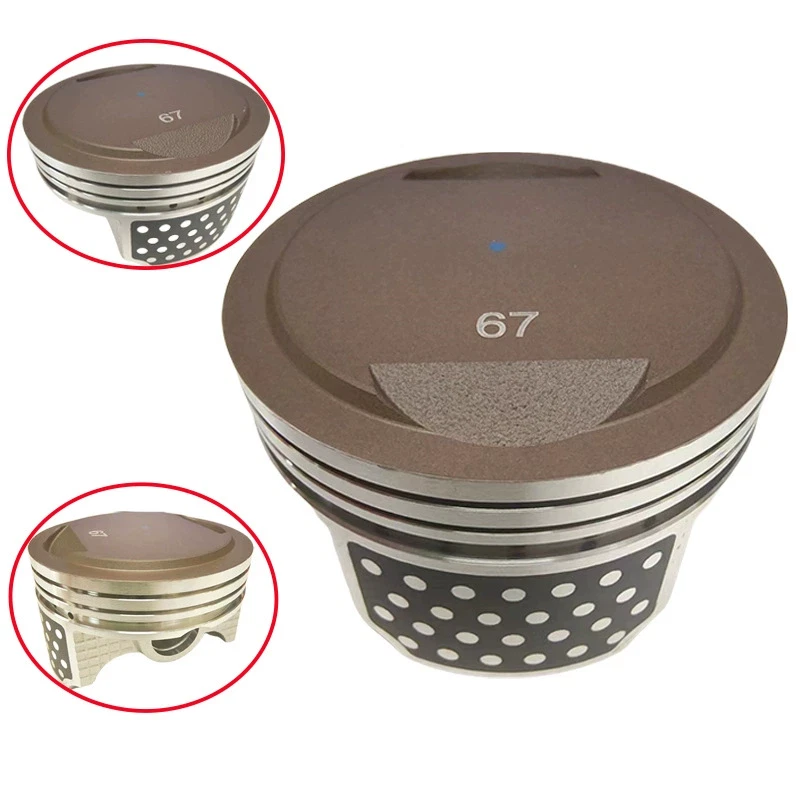 Motorcycle pistons 67mm bore for Honda CRF230F CRF230 engines 233cc 2007-2015 - Image 3 of 4