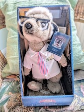 Cute Sergei Meerkat Soft Toy. Certificate, Tag. Excellent Condition.