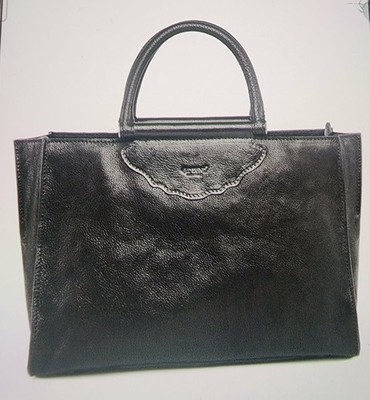 Old Trend Leather Rose Cove Tote W/Handles & Adjustable Strap Black New W/Tags