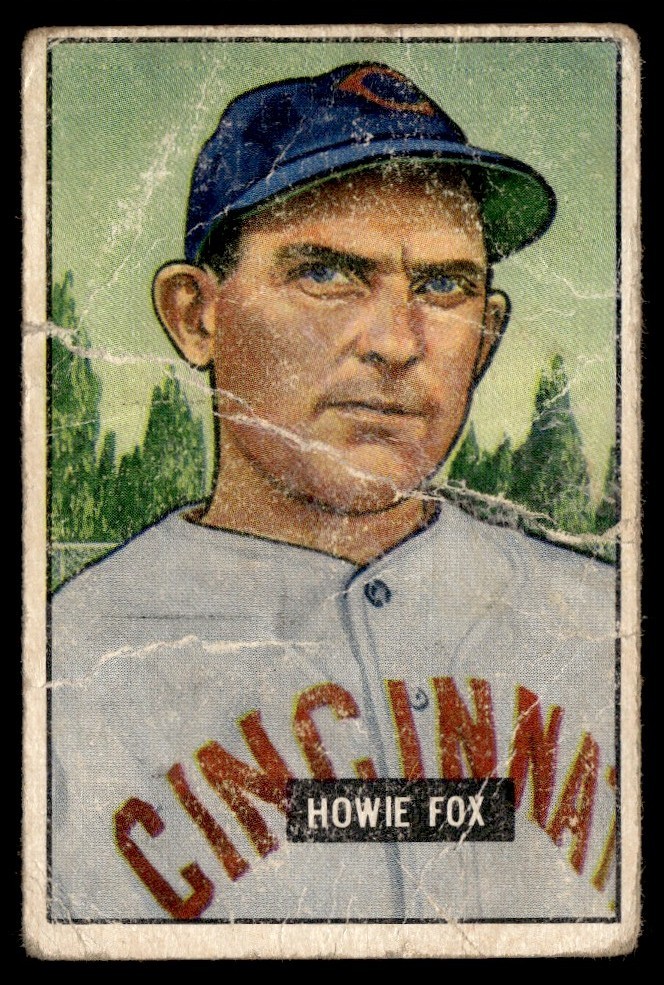 1951 Bowman Howie Fox Cincinnati Reds #180