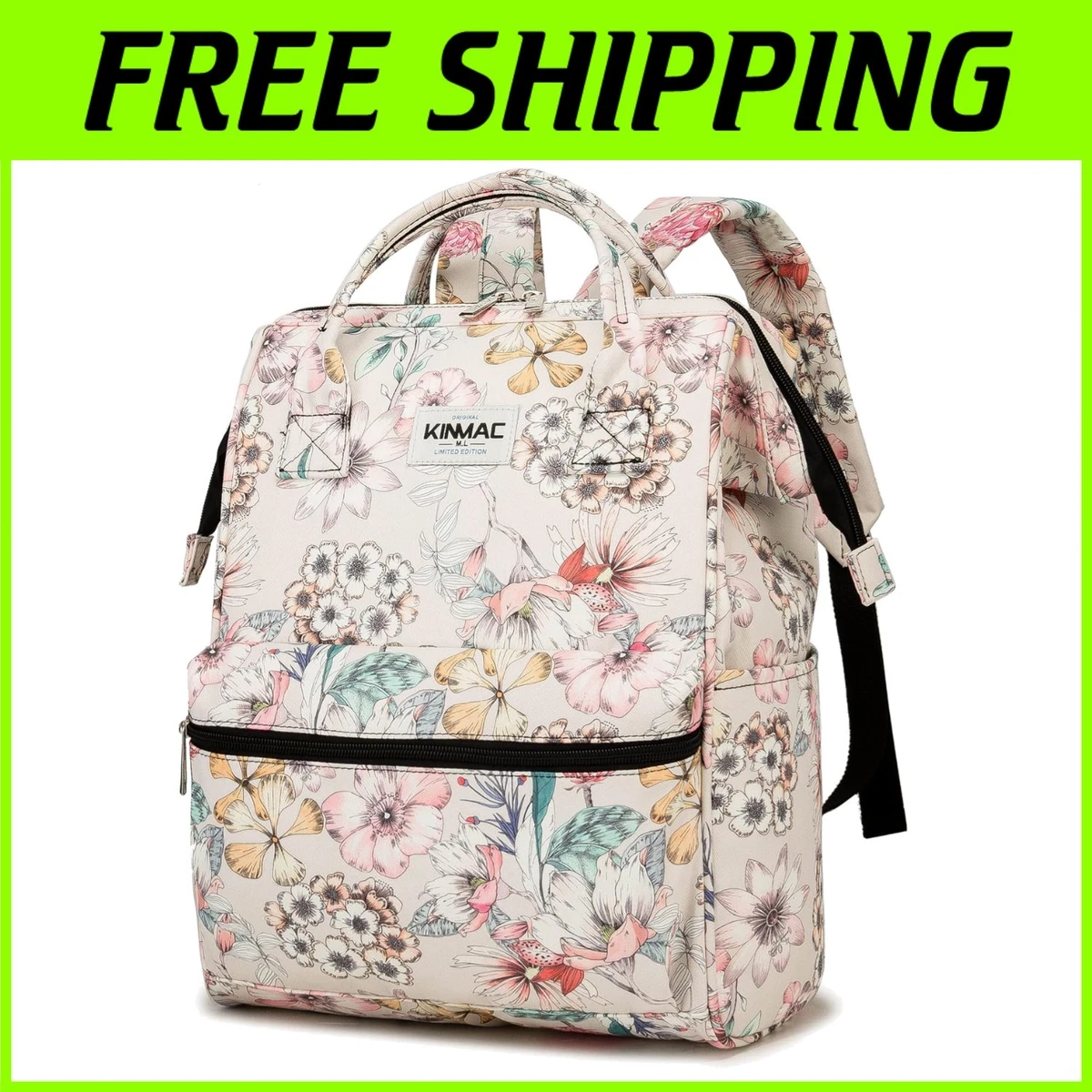 Quilted Floral Backpack Set with Laptop Compartment and Multiple Pockets Amazon.com | Shyyween 3 Pcs Backpack Bags Set with Cotton  main image 3