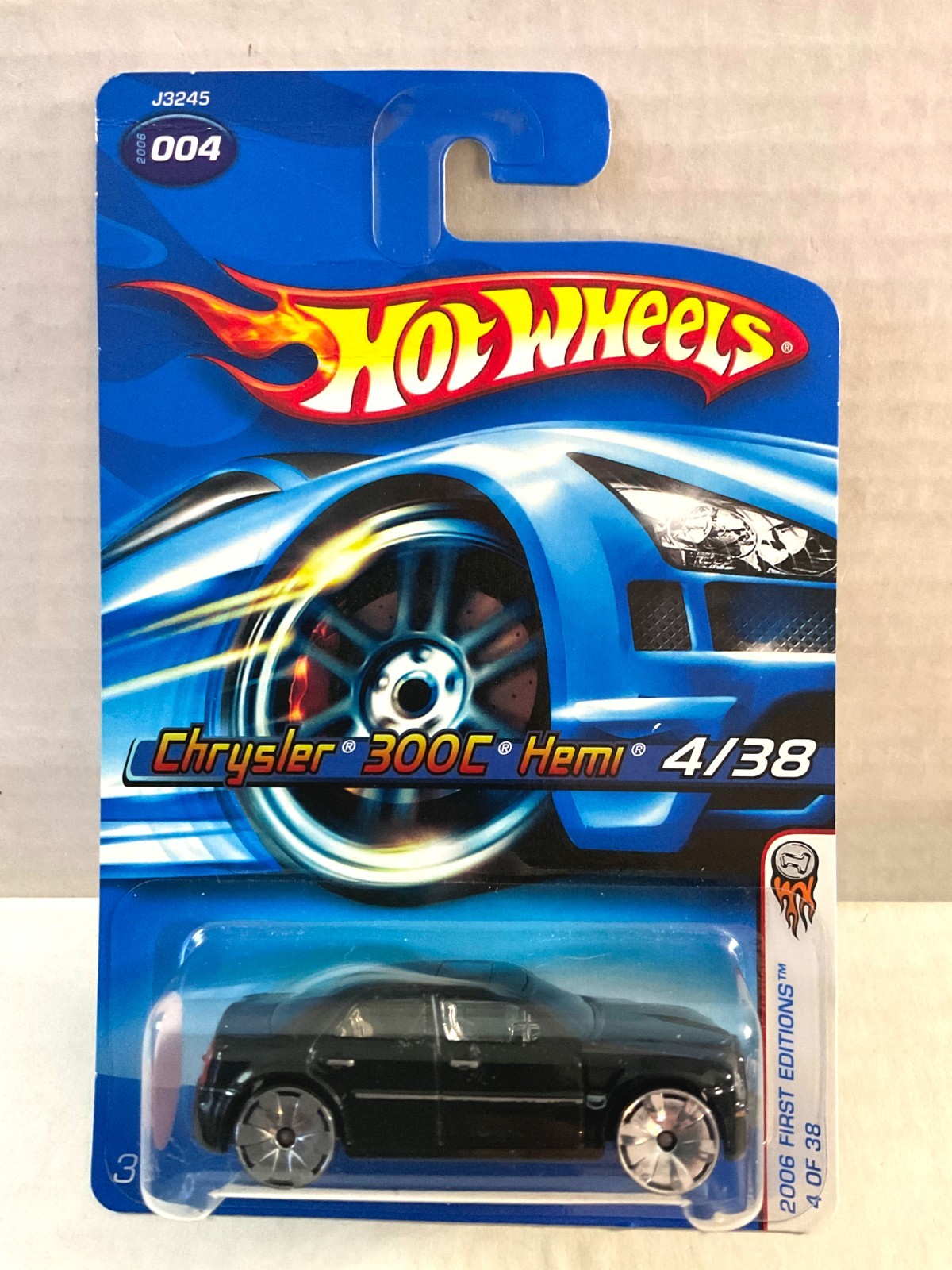Hot Wheels CHRYSLER 300C HEMI - 2006 First Editions #004 BLACK, BLINGS Wheels