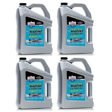 Lucas Oil Synthetic Blend 2-Cycle Marine Oil w/ Additive 1 Gal Bottles Set of 4