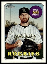 2018 Topps Heritage Wade Davis Colorado Rockies #689