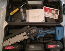 6" Mini Handheld Electric Chainsaw Cordless Chain Saw Wood Cutter Rechargeable