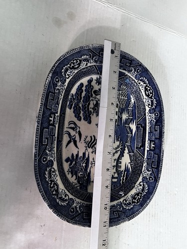 Piatto da portata aperto per verdure salice blu ciotola Barker Bros Longton Inghilterra - Foto 6 di 8
