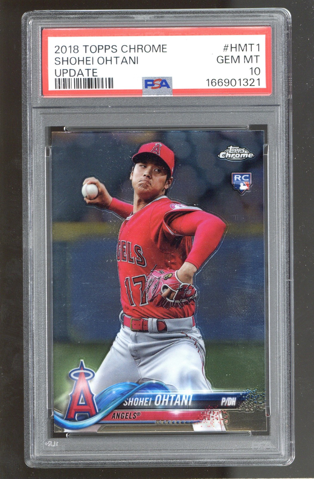 2018 Topps Chrome Update #HMT1 Shohei Ohtani PSA 10 ROOKIE RC