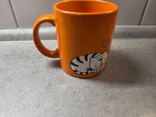 Wächtersbach Keramik Tasse Katzen mit Herzen Orange