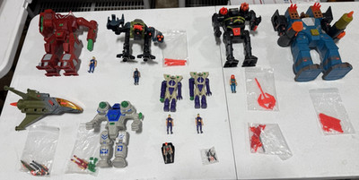 TYCO Battletech Mixed Lot VINTAGE COMPLETE AUTHENTIC WORKS *Missing 1 Missle*