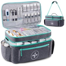 Travel Medicine Bag Organizer, Medical Bag Empty, Pill Bottle Organizer for H...