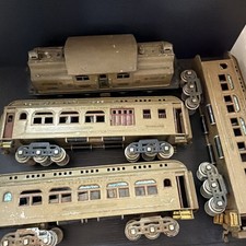 1920s Prewar Lionel 402 Dual Motor Engine with 418, 490 & 419 Train Cars Rare