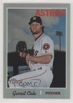 2019 Topps Heritage Chrome Refractor 552/570 Gerrit Cole #THC-429 a2v
