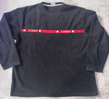 Tommy Hilfiger Black Sweater, Tommy Jeans Sweatshirt, Pullover - Size LG