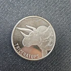 Triceratops Coin 1 Troy Oz .999 Fine Silver Round