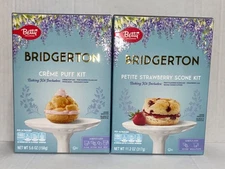New Betty Crocker Brigerton Baking Kits Petite Strawberry Scone & Crème Puff