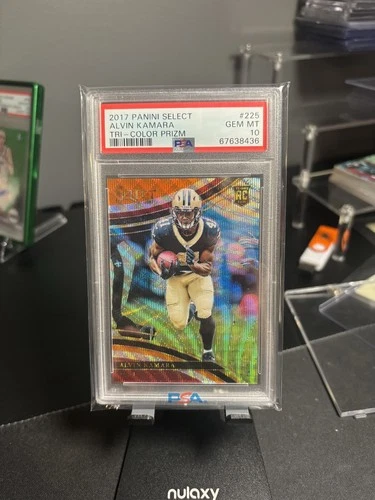 2017 Panini Select Field Level Tri-Color Prizm #225 Alvin Kamara /99 (RC) PSA 10