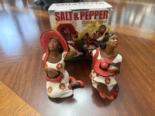 Salt & Pepper Shakers Set Sunday Best Designed and Distributed By Clay Art