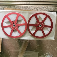New One Pair Pioneer red 1/4 7'' Tape Reel Light Metal Aluminum Take Up Reel