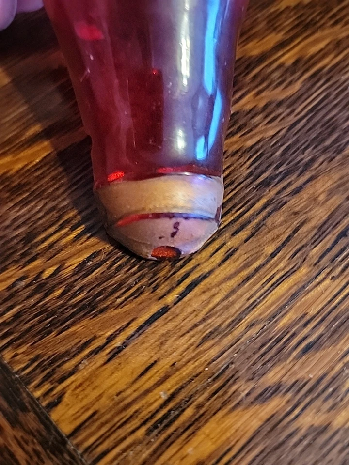 Редкий PEPSI свет красный лампа в форме ночника рабочий акриловый с золотым акцентом - Изображение 3 из 4