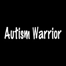 Autism Warrior Awareness Decal Sticker White Die Cut Vinyl