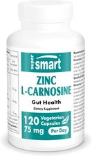 Supersmart Zinc L-Carnosine 75Mg - Zinc Carnosine Supplement 120 Veggie Capsules