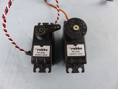 Lot de 2 SERVO RC ROBBE RS 2000 et RS 3000 , testé OK - Photo 1/2