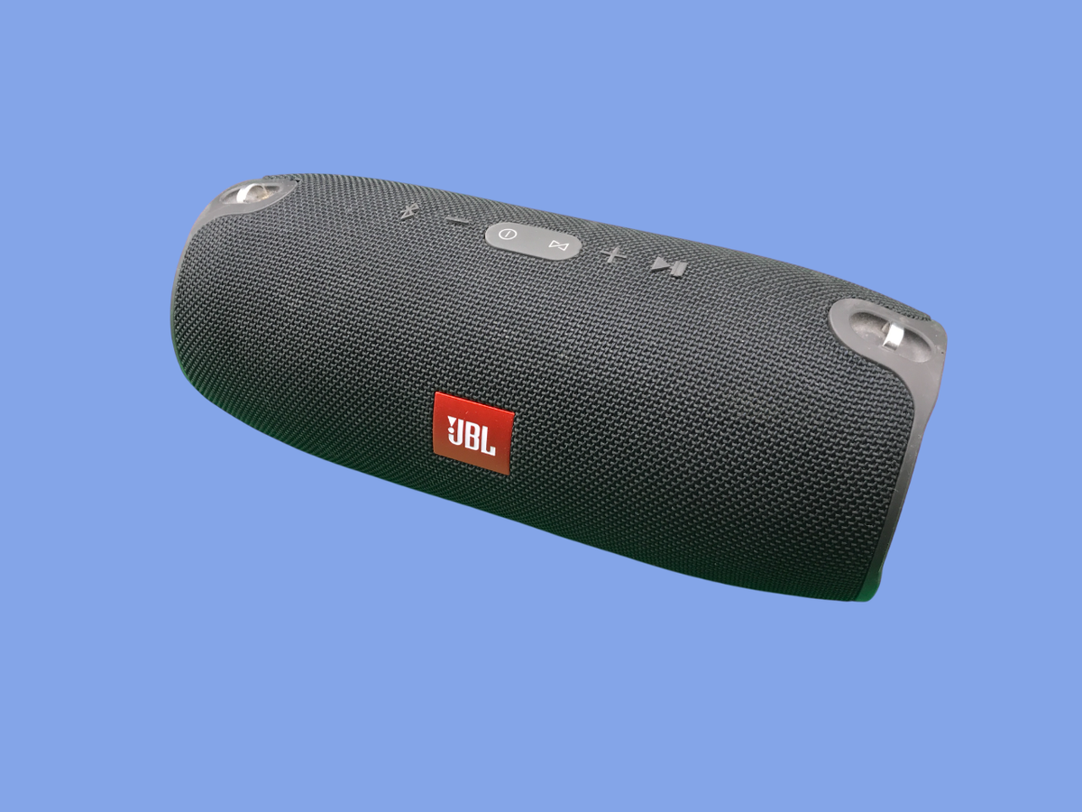 JBL XTREME Portable Bluetooth Speaker, Black, Used, Worn with