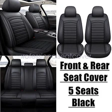 For Ford Mustang Luxury Faux Leather Car 5-Seat Covers Front & Rear Cushion