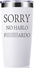 20 oz Travel Mug Tumbler Gag Gifts Funny Sarcastic Humor Fun Gifts White 