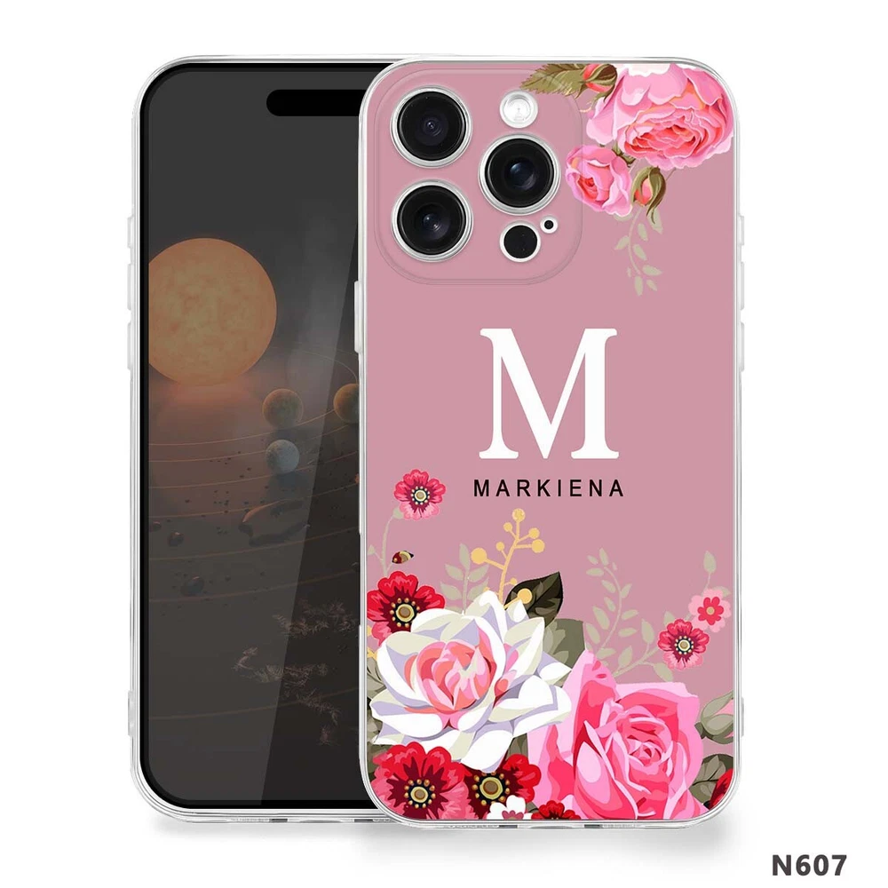 Floral TPU Phone Case for iPhone 15 16 Plus 14 13 12 11 XS Pro Max