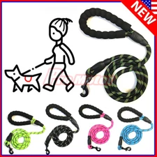 For Large Dog Puppy Walking Hiking Lead Rope Leash Reflective 5Ft Leash Service