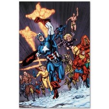 Marvel Comics "Avengers/Invader" Limited Edition Art Canvas Numbered