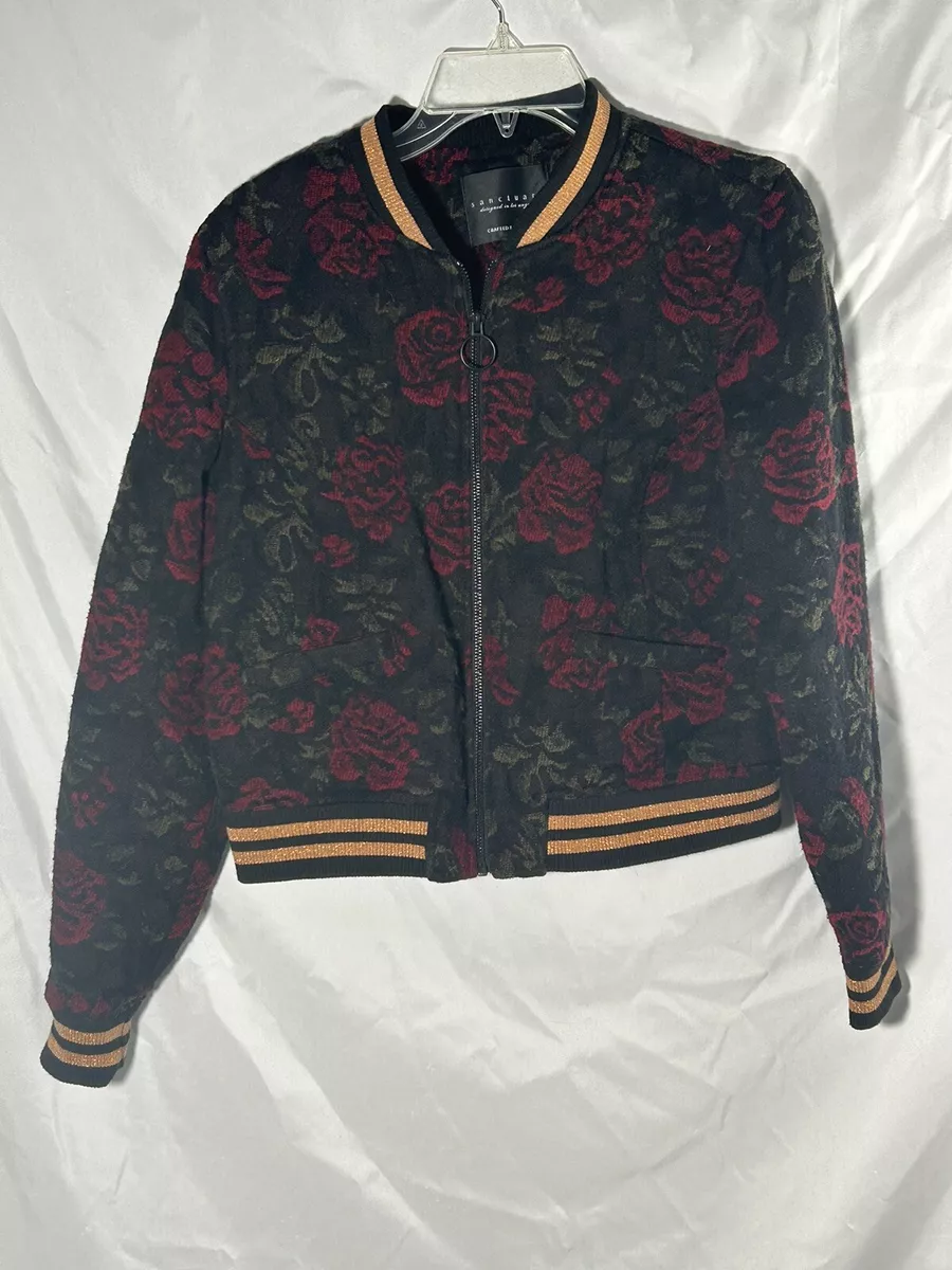Sanctuary floral bomber jacket sale