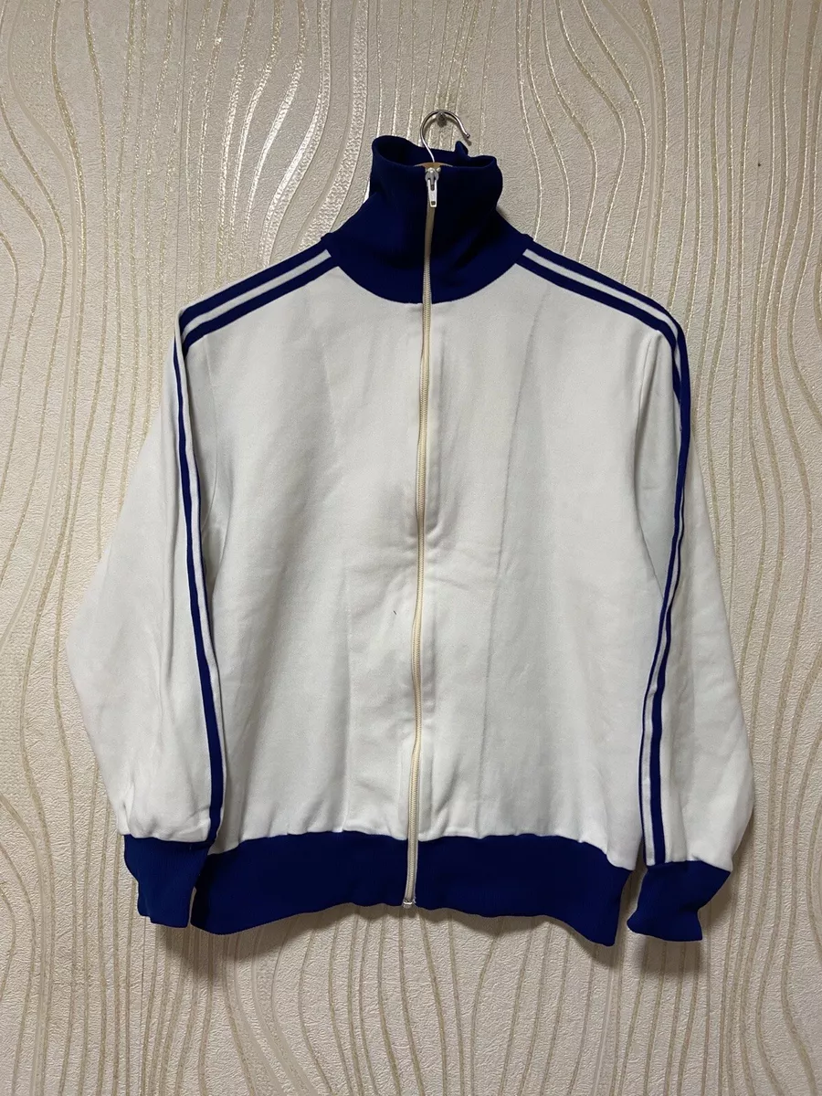 ADIDAS VINTAGE JACKET 80s 90s MADE IN WEST GERMANY sz M MEN WHITE