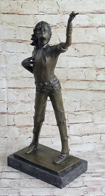 Michael Jackson Bronze Statue Männliche Metallskulptur Wohnkultur Figur