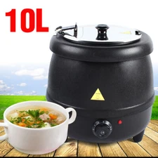 10L Commercial Restaurant Electric Soup Kettle Warmer Stock Pot Soup Stock Pot