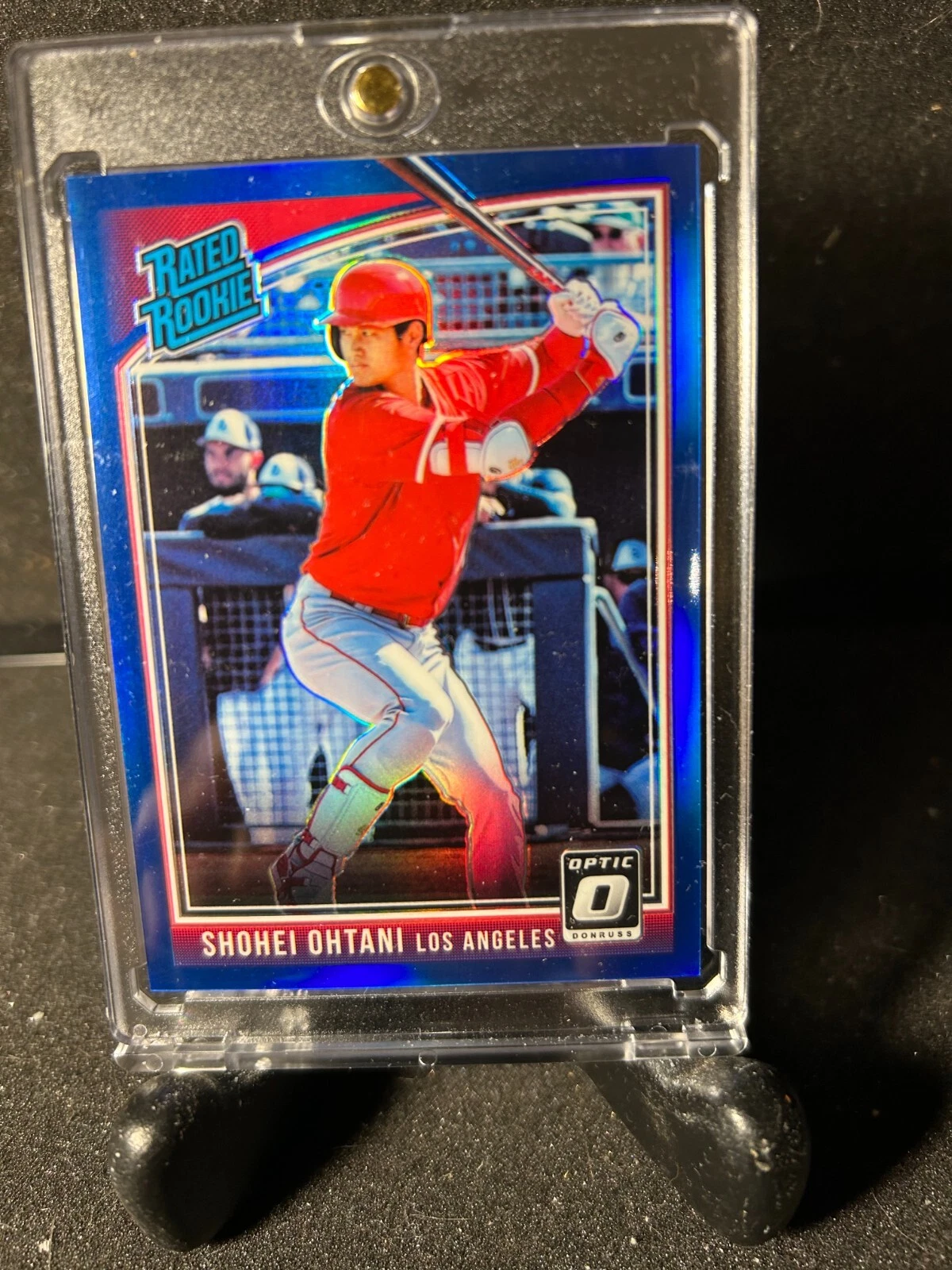 2018 Donruss Optic Blue Prizm #56 Shohei Ohtani Batting RC Rookie /149 SP