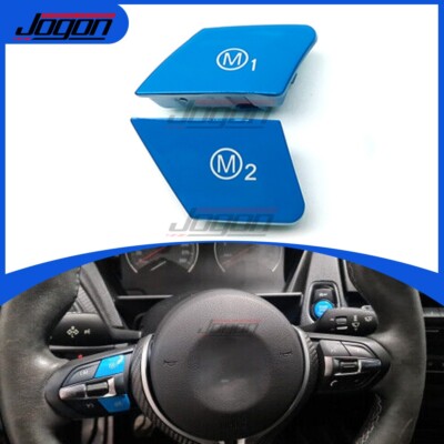 For BMW F30 F34 F10 M Series M Sport Steering Wheel M1 & M2 Switch Button Blue