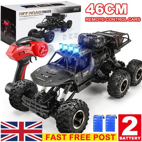 1:12 Big 4WD Remote Control RC 46CM Cars Electric Toy Car Monster Truck 6 Wheels - Picture 5 of 24