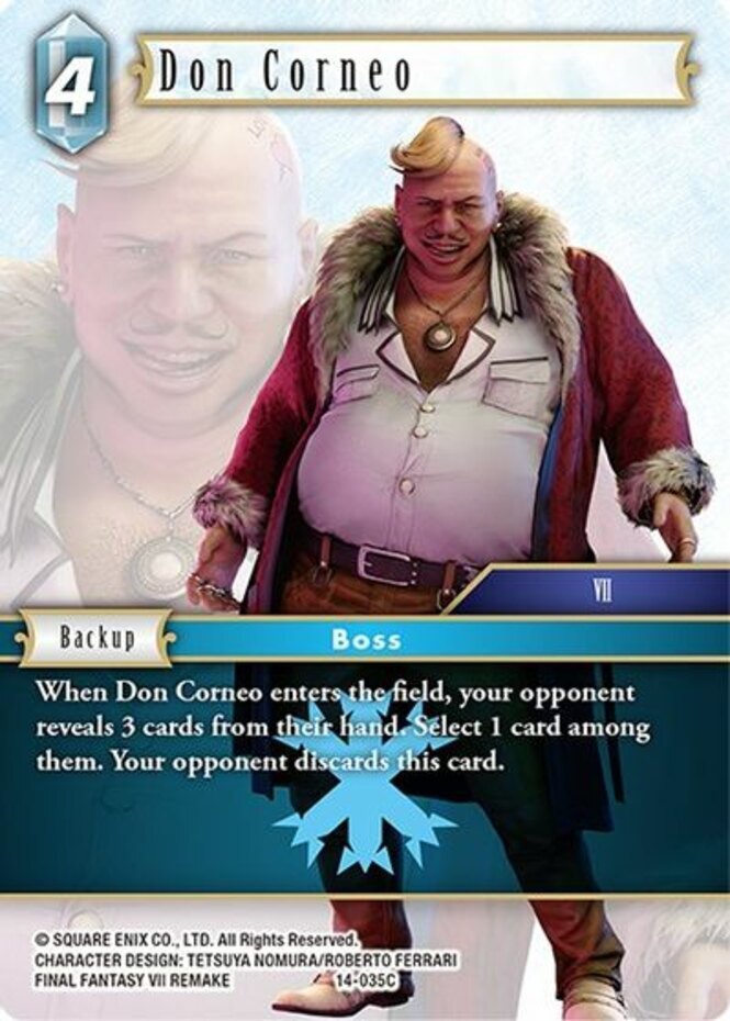 Near Mint FFTCG Don Corneo - 14-035C Opus XIV: Crystal Abyss Final