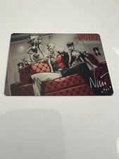 Eddie Nunez Signed Two-Face The World Is Yours Metal Card.