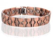 SOLID COPPER LINK MAGNETIC BRACELET health energy stress LP healing magnet NEW