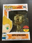 FUNKO POP DRAGON BALL Z SUPER SAIYAN VEGETA GOLD CHROME TOY TOKYO EXCLUSIVE #154