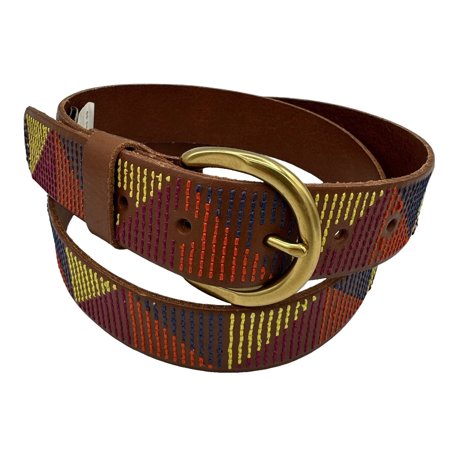 Fossil 条纹皮带女